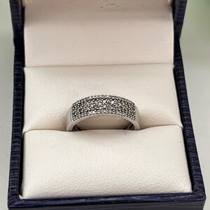 NEW Peoples Natural Diamond & Sterling Silver Band, Size 4.5